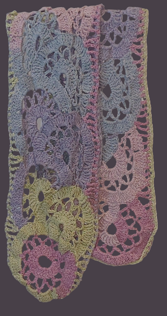Calico Flower Pastel Scarf